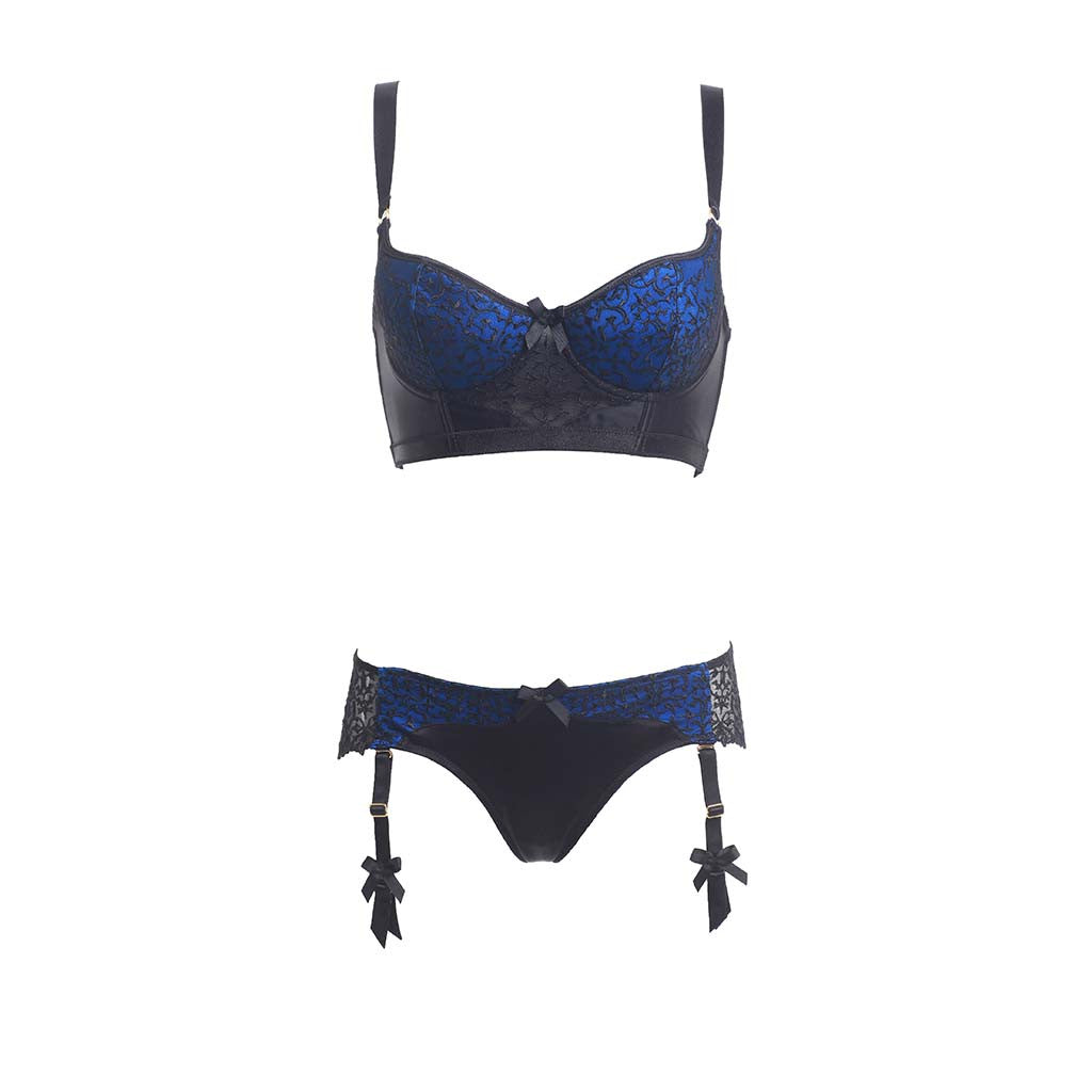 Lace Brief With Detachable Suspenders