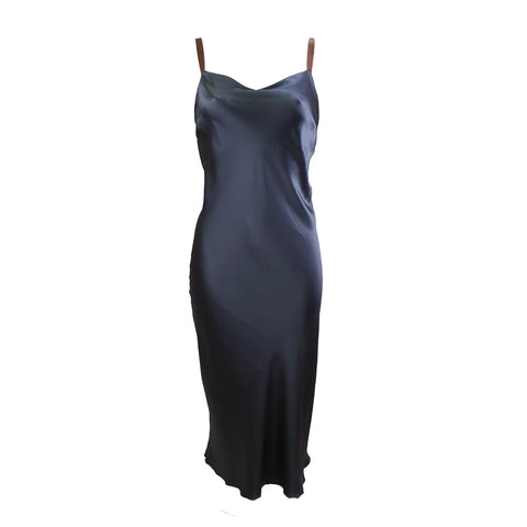 Platinum Silk Midi Nightdress