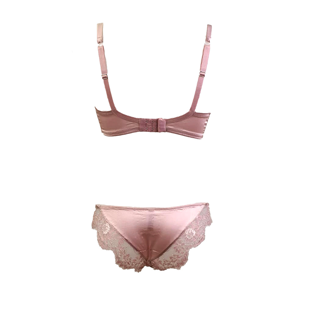 Tendresse Plunge Padded Push-up Bra In Silk And Lace