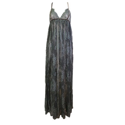 Lace Open Back Gown