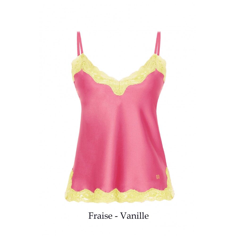 Silk Camisole Fraise-Vanille