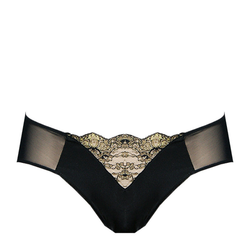 Gold Thread Lace Brief