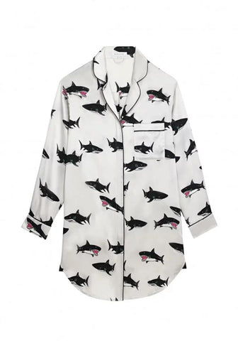 Poppy Calvin Silk Nightshirt