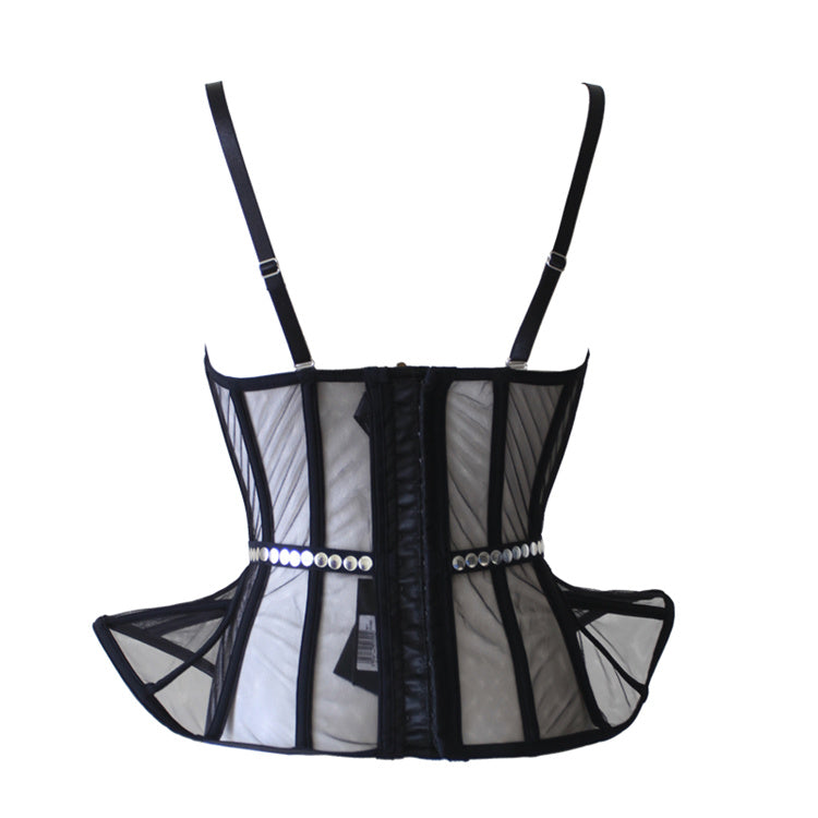 Boned Corset With Swarovski Studs