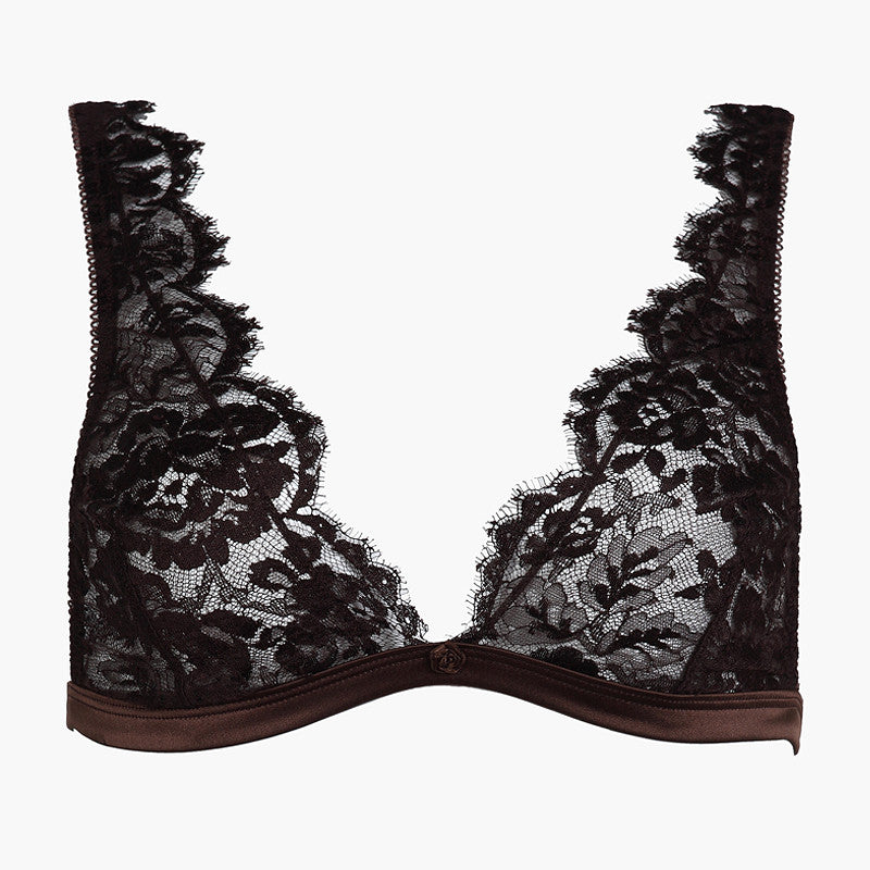 Chocolate Soft Triangle Bra