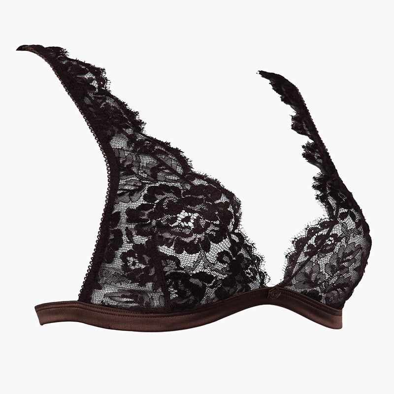 Chocolate Soft Triangle Bra