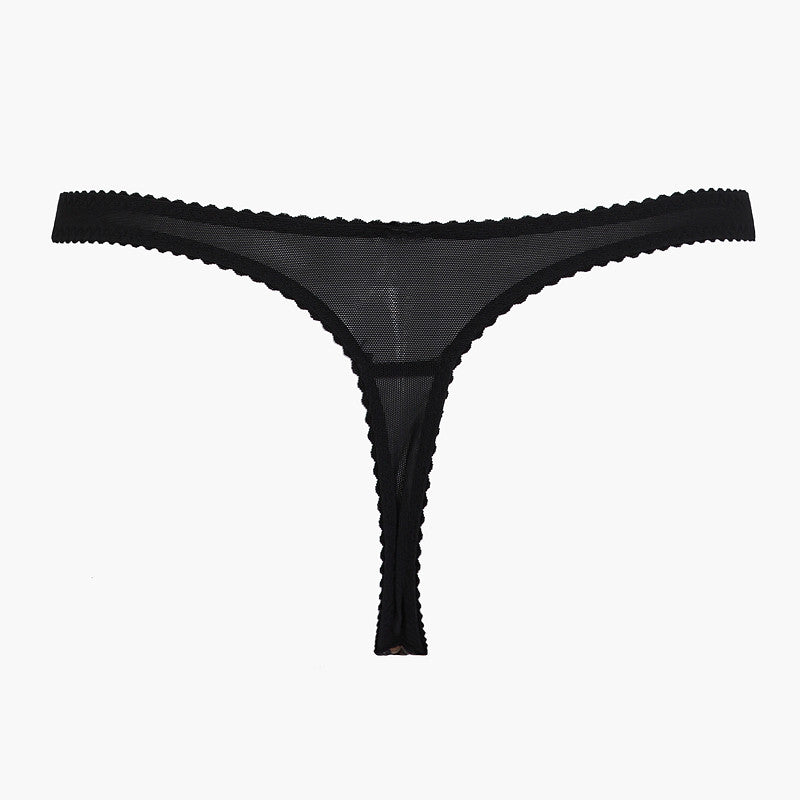 Kitty Leopard Print Thong