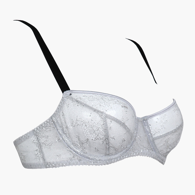All That Glitters Lace Cup Balcony Bra – Le Macaron