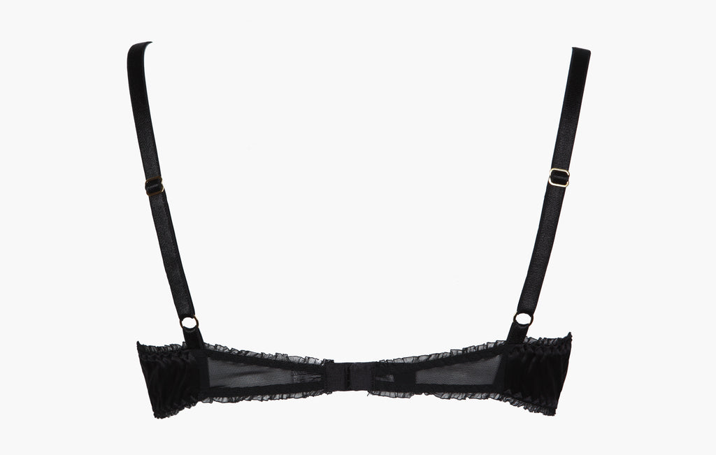 Signature Print Silk Bra
