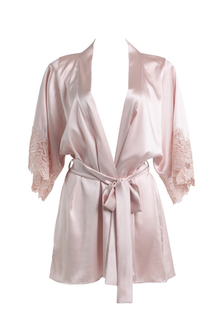 Blush Silk Robe