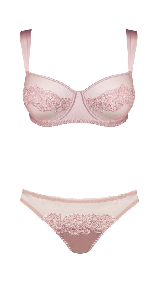 Blush Lace Balcony Bra