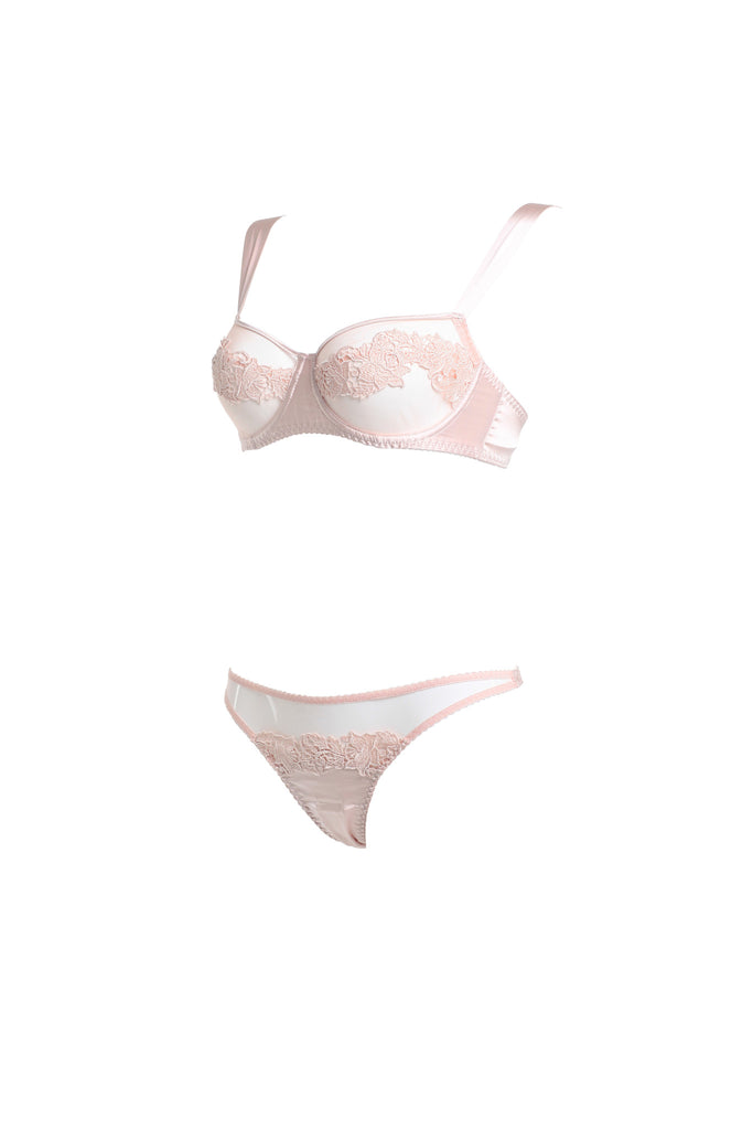 Blush Lace Balcony Bra