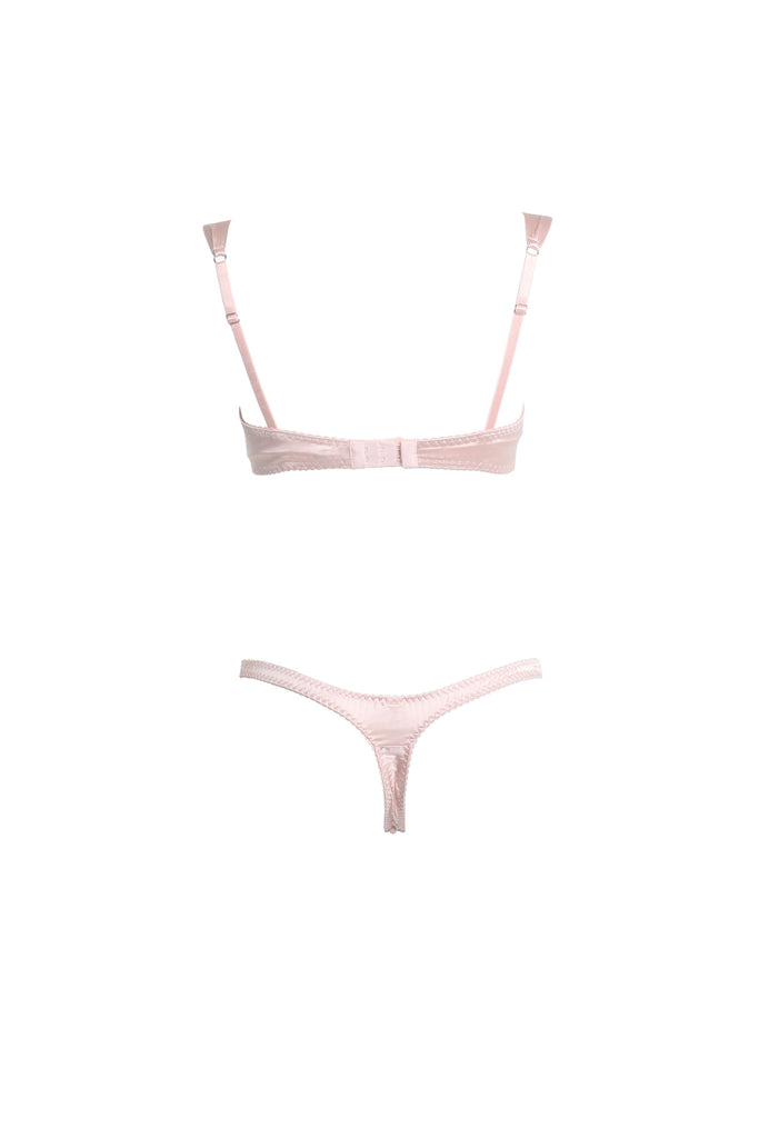 Blush Lace Balcony Bra
