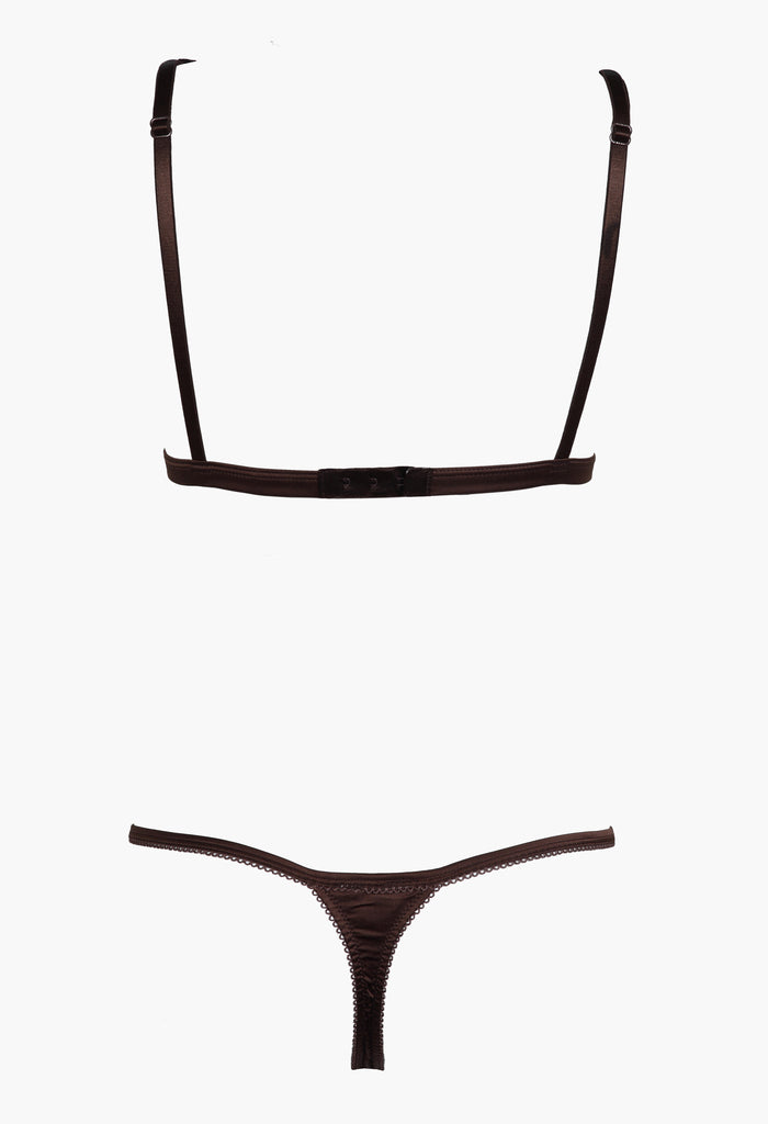 Chocolate Soft Triangle Bra
