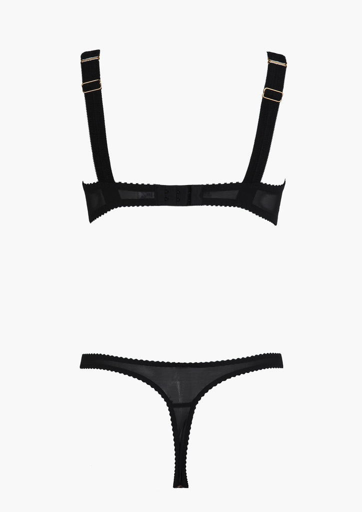 Kitty Leopard Print Thong
