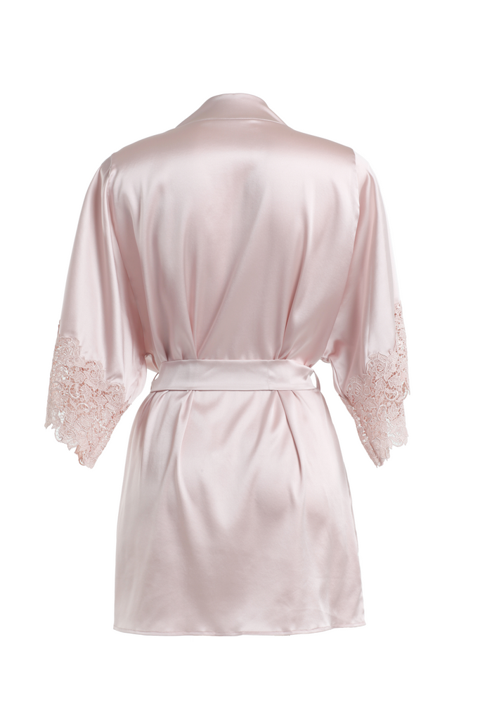 Blush Silk Robe