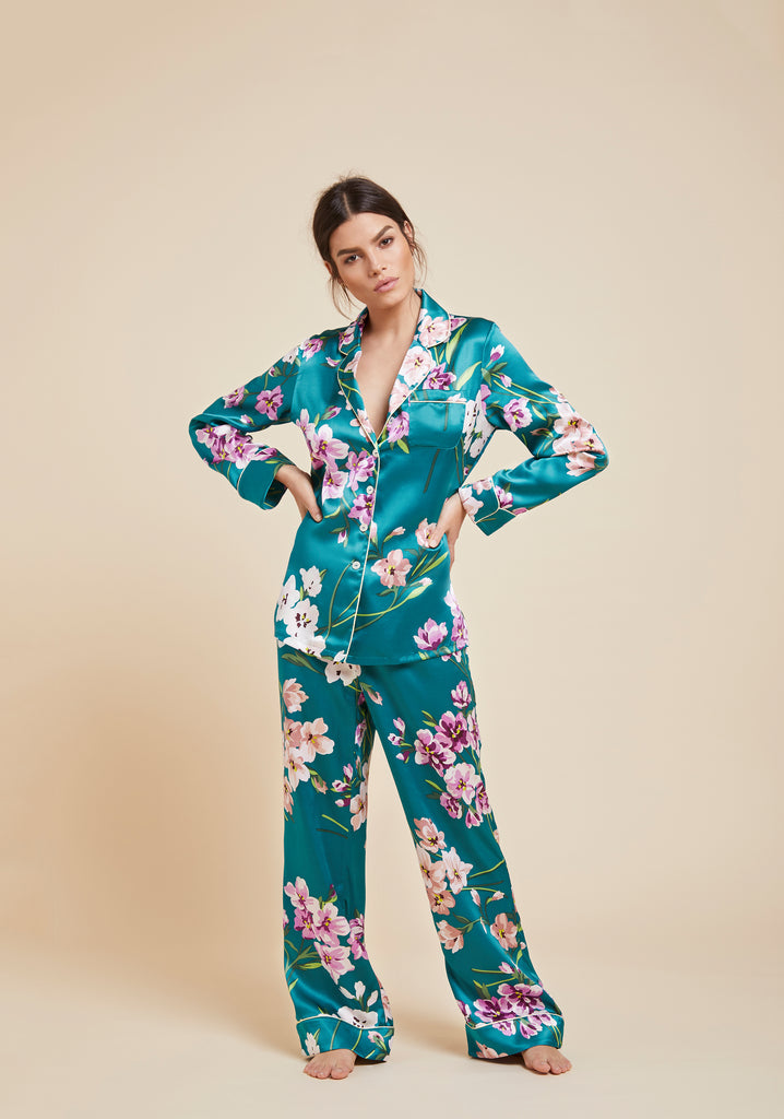 Lila Barbara Silk Pyjama
