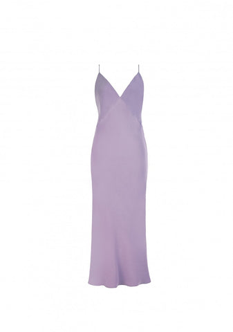 Issa Orchid Marocain Slip Silk Dress