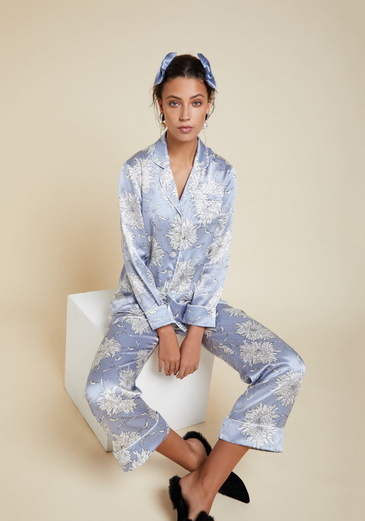 Lila Kiko Silk Pyjama Set
