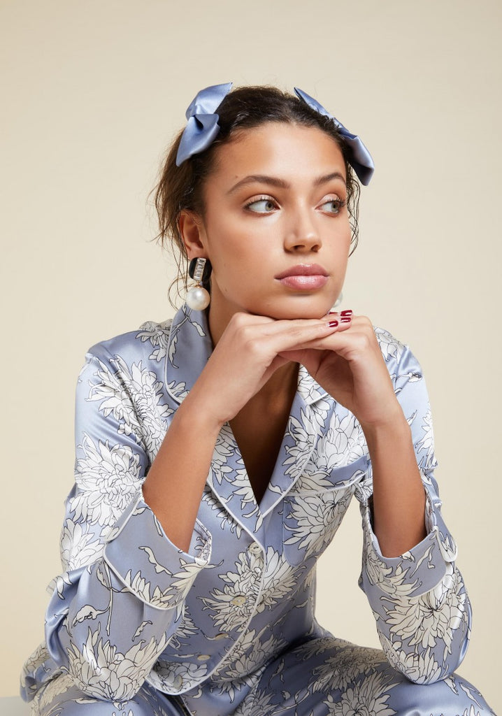 Lila Kiko Silk Pyjama Set