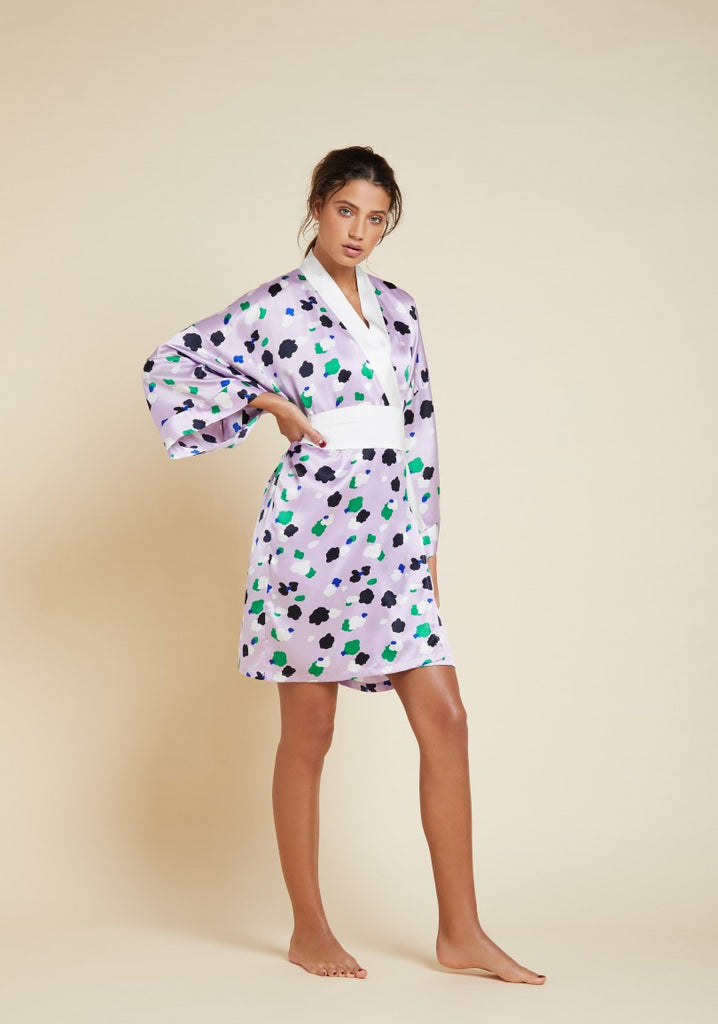 Mimi Maya Short-length Silk Kimono