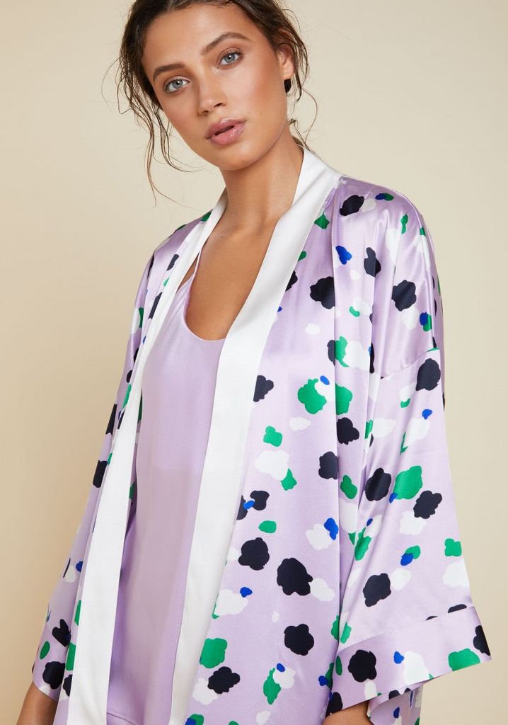 Mimi Maya Short-length Silk Kimono